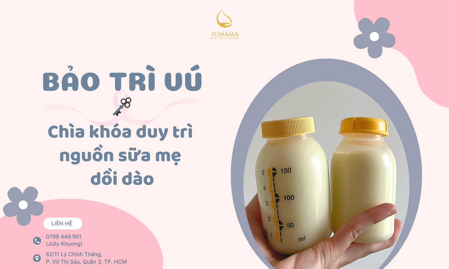 Bảo Trì Vú - Chìa khóa duy trì nguồn sữa mẹ dồi dào